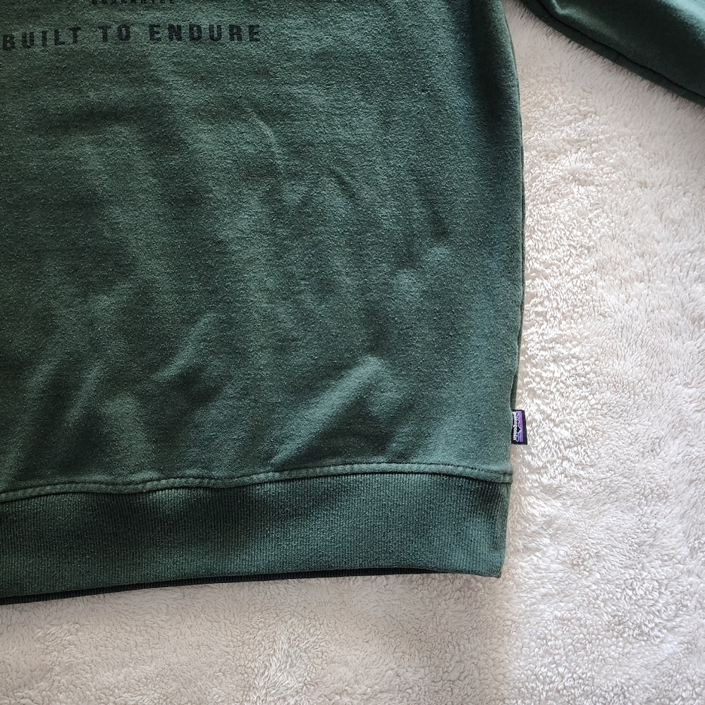 Patagonia Arched Fitz Roy Bear Uprisal Sweatshirt, Men's Medium - Nomad Green - Picture 3 of 10